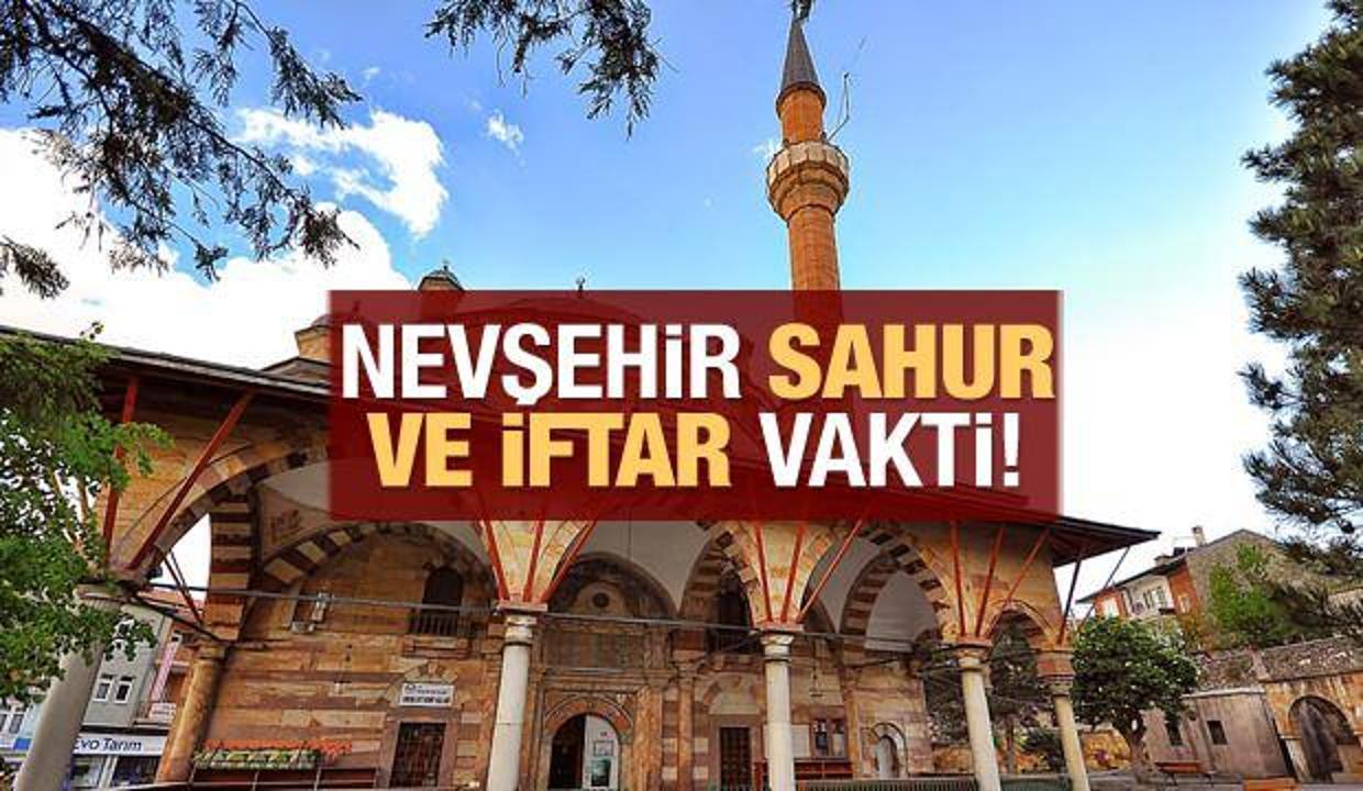 Nevşehir İmsakiye 2021 Diyanet Nevşehir sahur yaptım saatleri ve iftar vakti