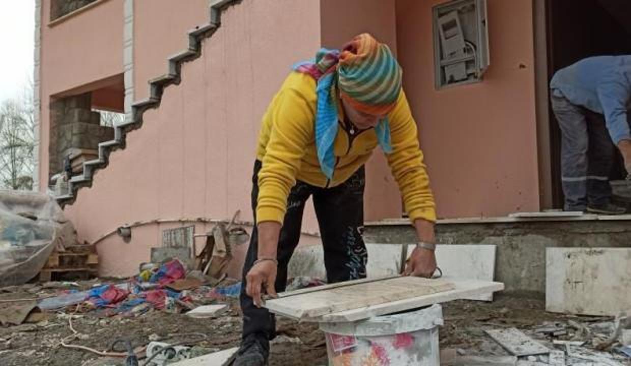 Eski eşinden öğrendi, mermer ustası oldu!