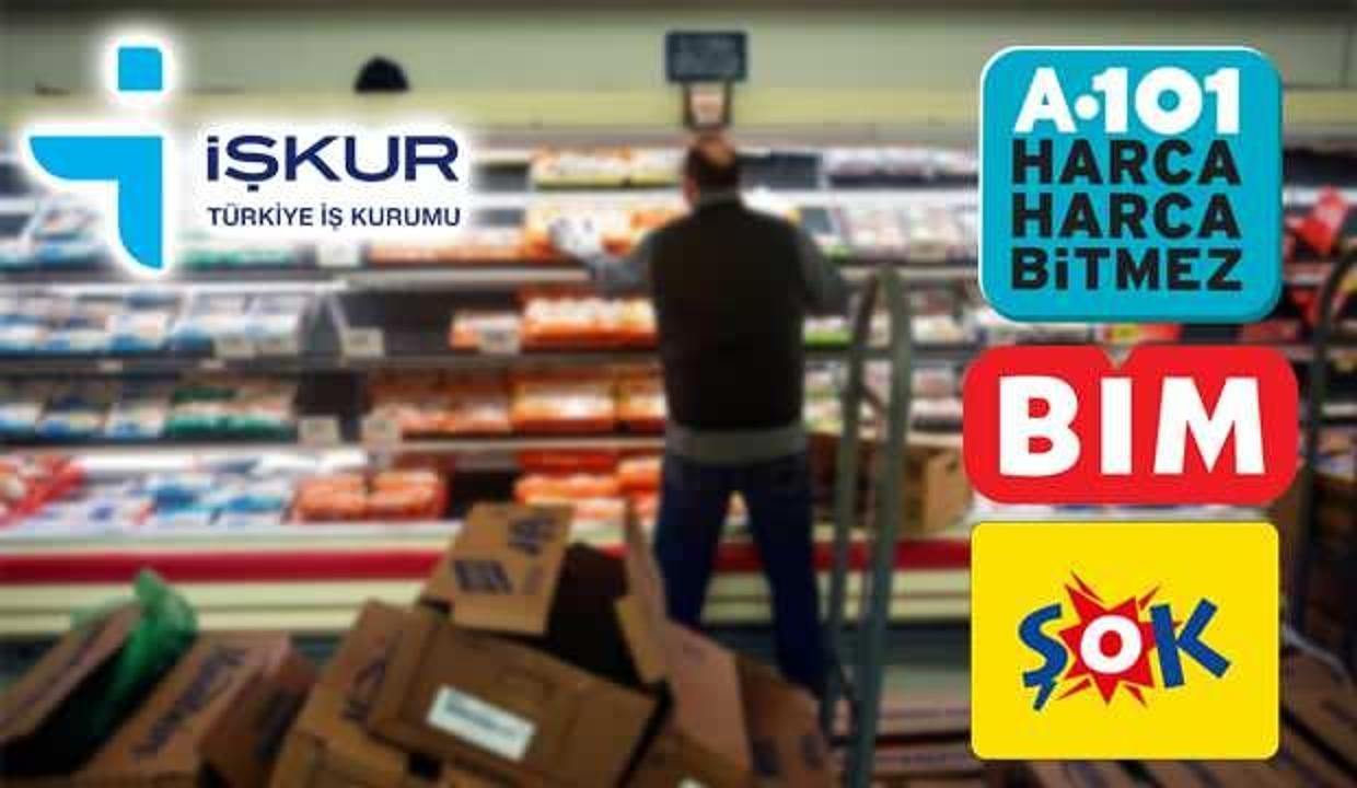 ŞOK BİM A101 3500 TL maaş ile İŞKUR üzerinden personel alımı başladı! İşte başvuru ekranı