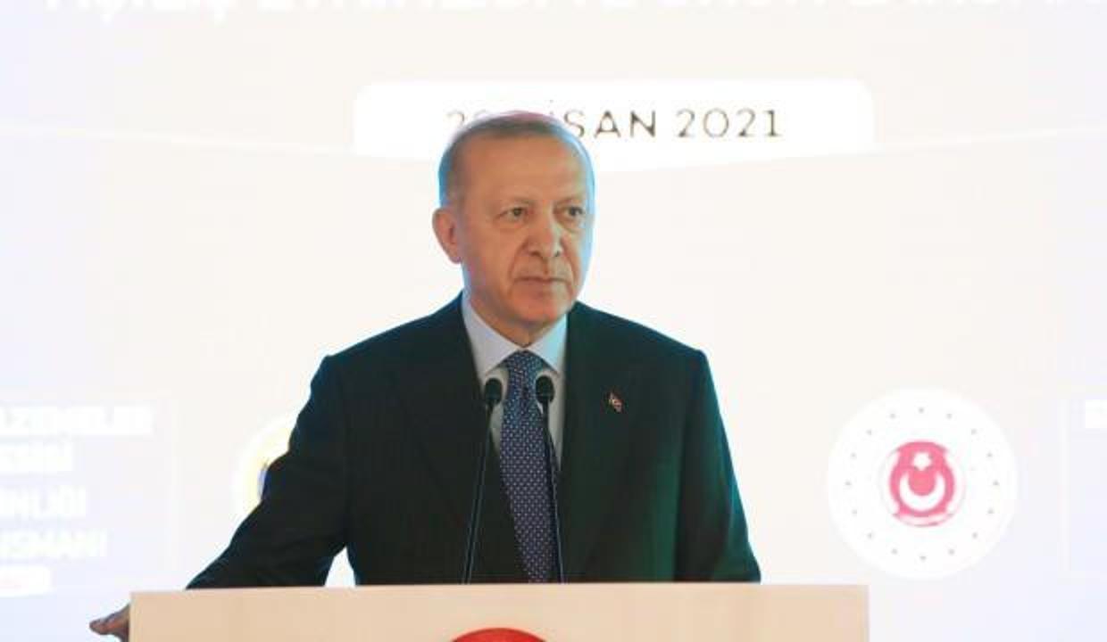 Cumhurbaşkanı Erdoğan'dan şehit ailesine taziye mesajı