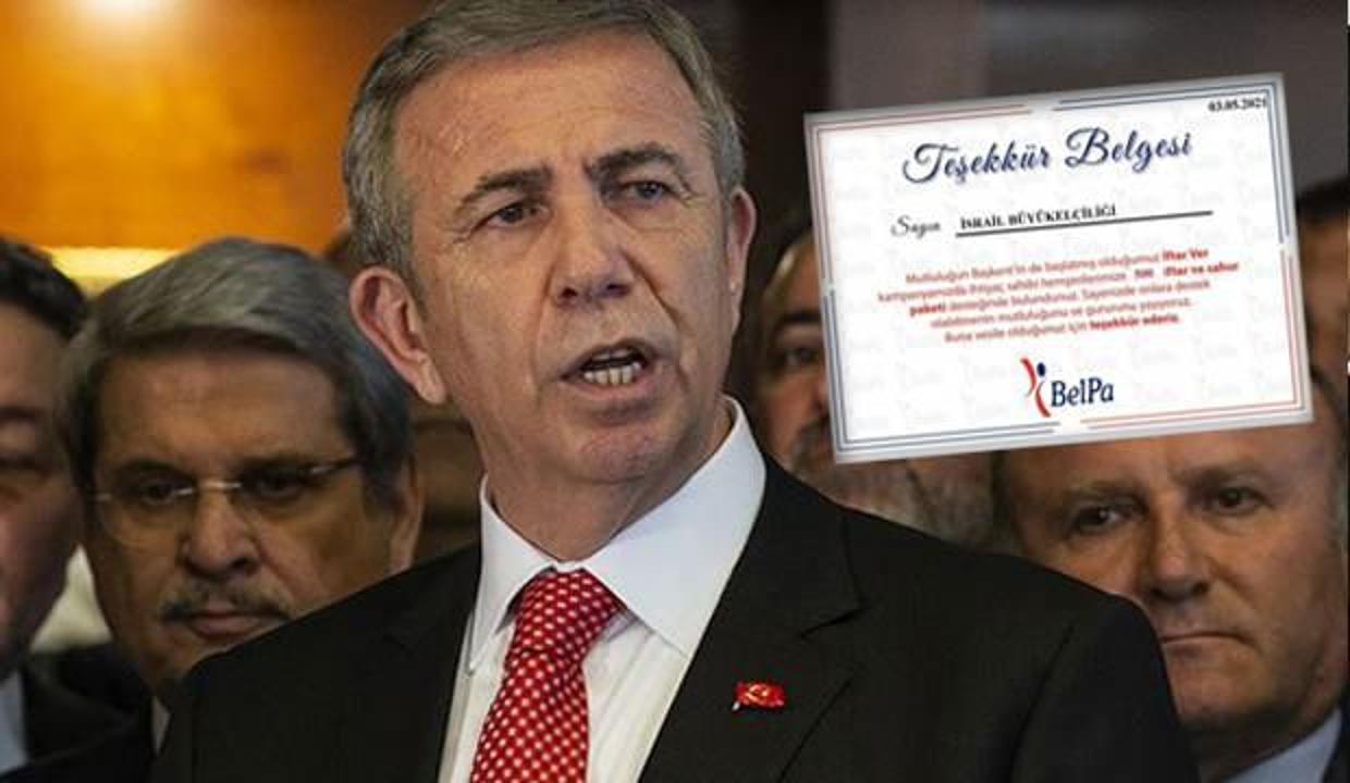 Tevfik Göksu'dan Mansur Yavaş'a İsrail tepkisi! Teşekkür belgesi hazırlanmış