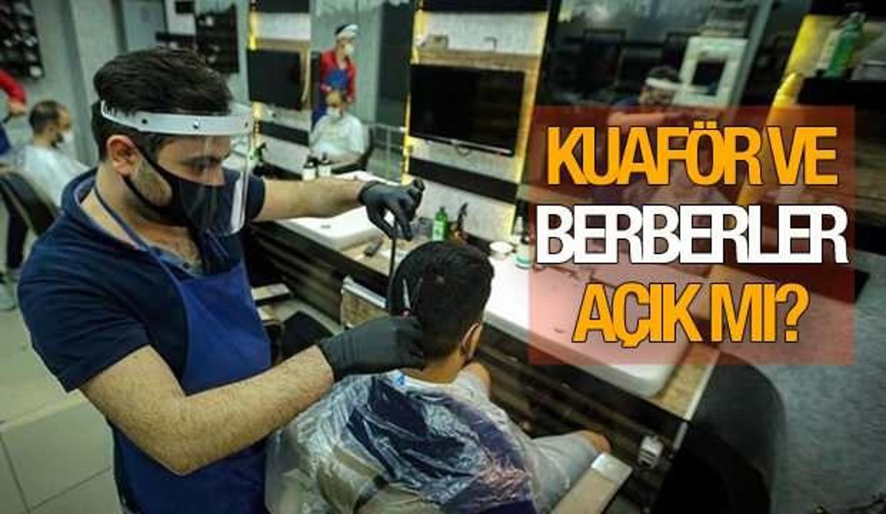 Kuaför ve berberlerin yeni çalışma saatleri! Kuaför ve berberler açık mı?