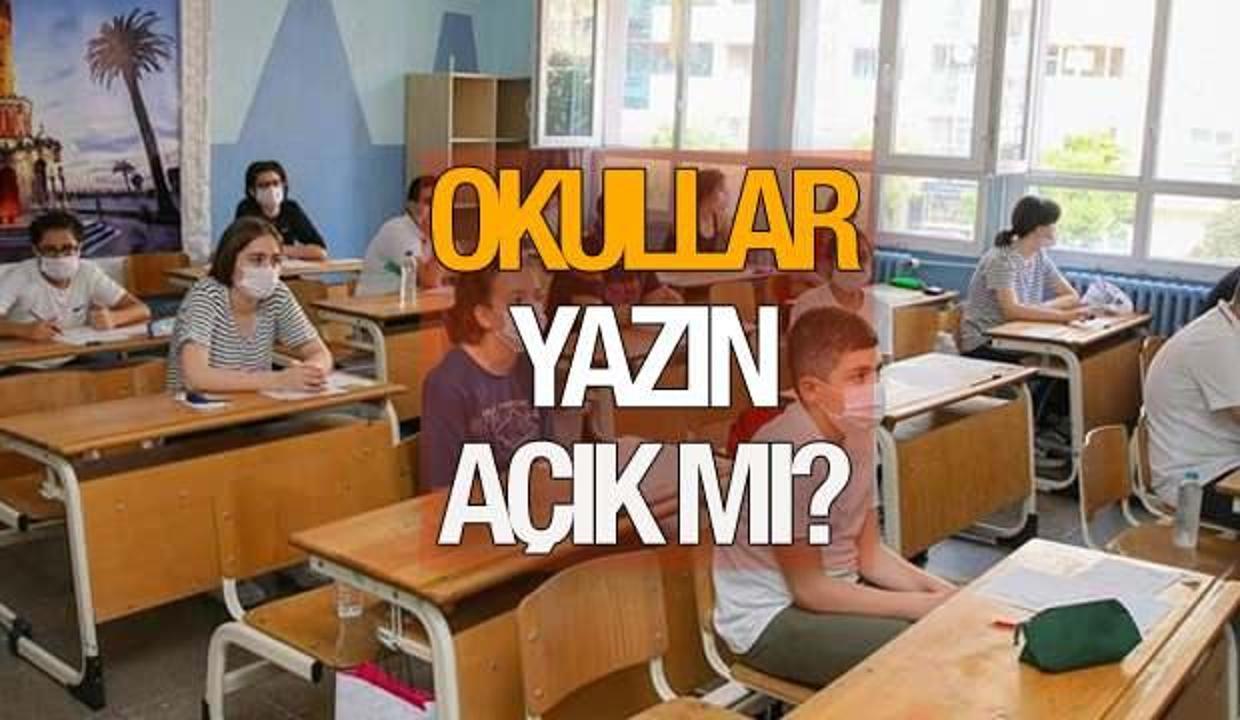 Okullar ne zaman kapanacak? MEB 2021 yılı çalışma takvimi! Yazın okullar açık olacak…