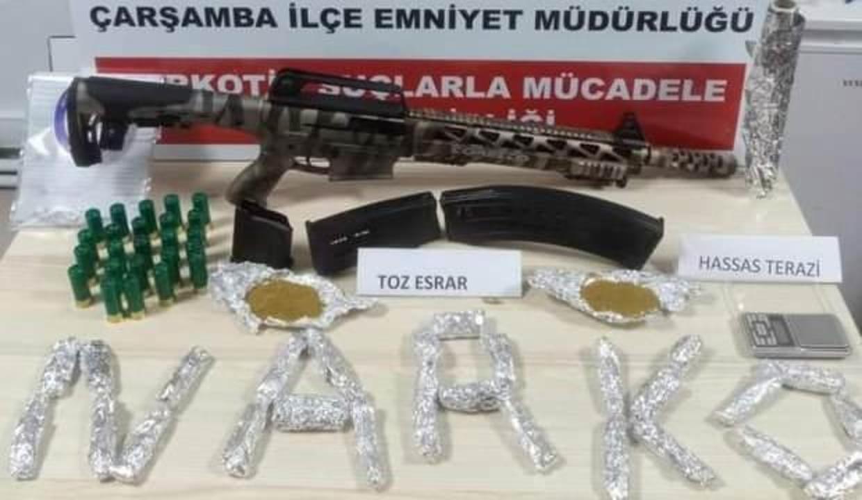 Çarşamba'da uyuşturucu operasyonu: 1 gözaltı