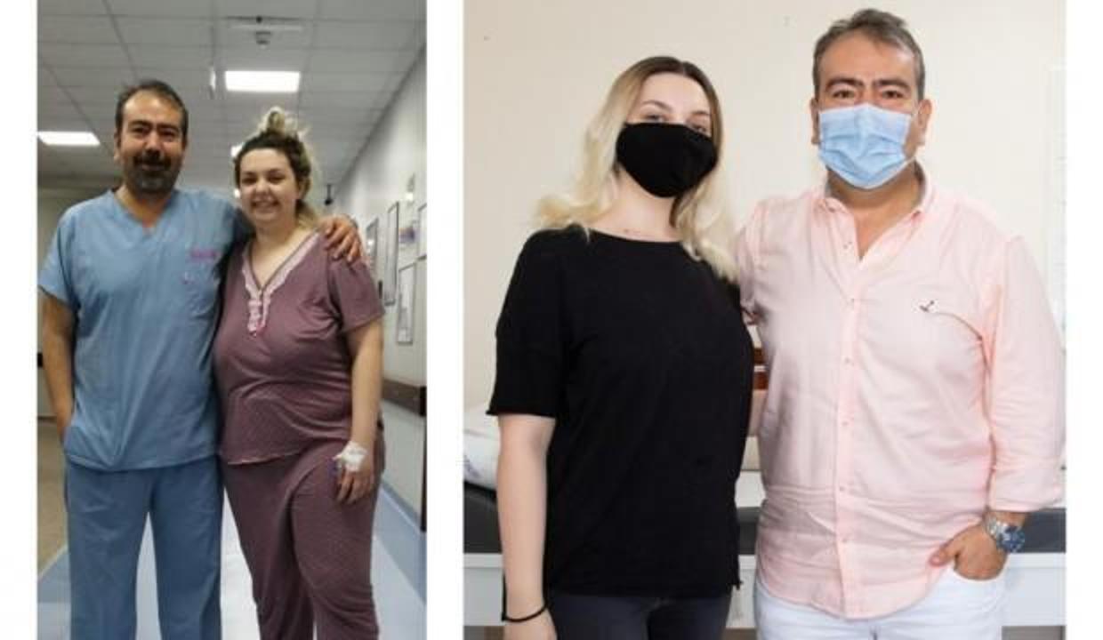 Denizli'de tüp mide ameliyatı olan genç kız 34 kilo verdi