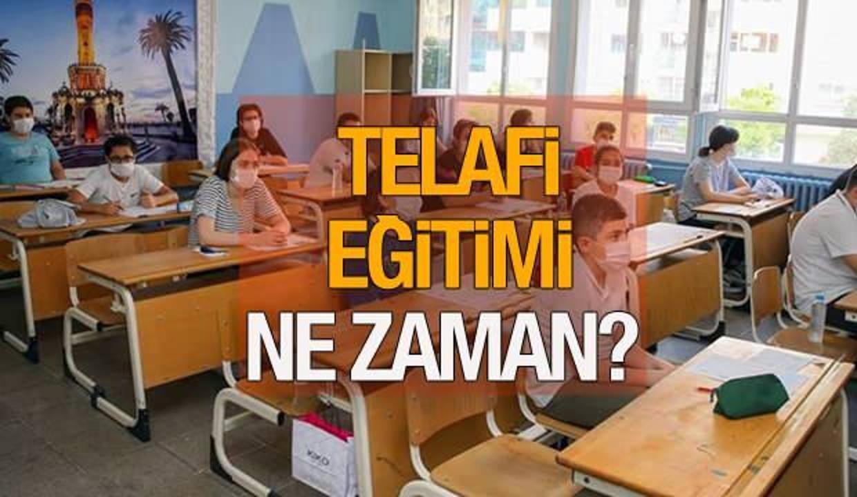 Telafi eğitimi ne zaman başlayacak? MEB Telafi eğitimi programı belli oldu! Yazın okullarda...