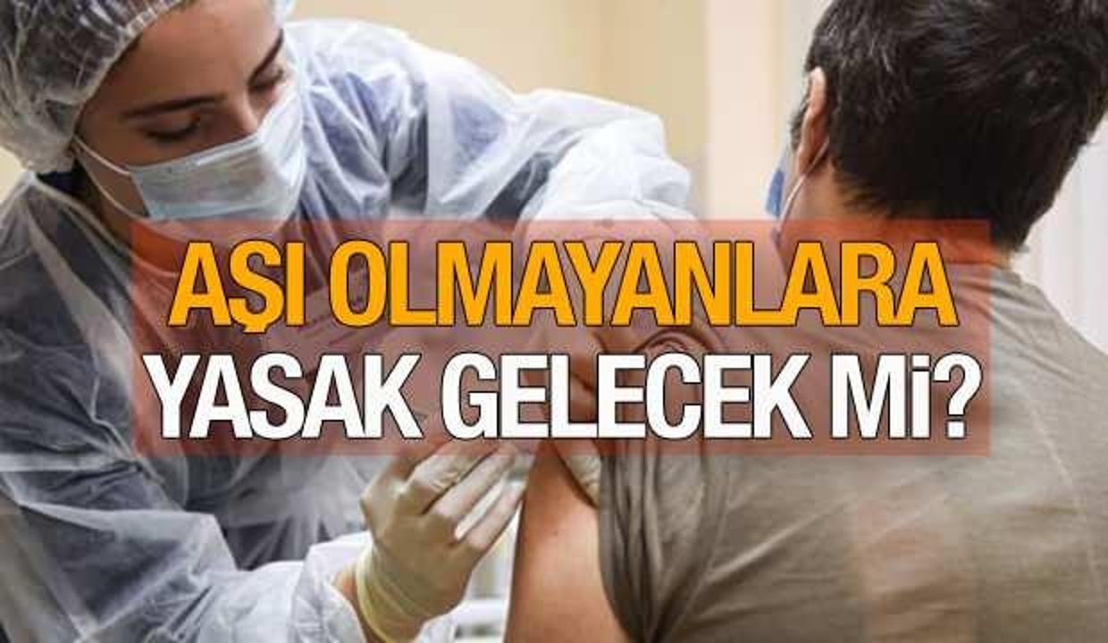 Aşı olmayanlar kafe AVM, kamu binaları ve bankalara giremeyecek mi? Aşı randevularının azalmasıyla...