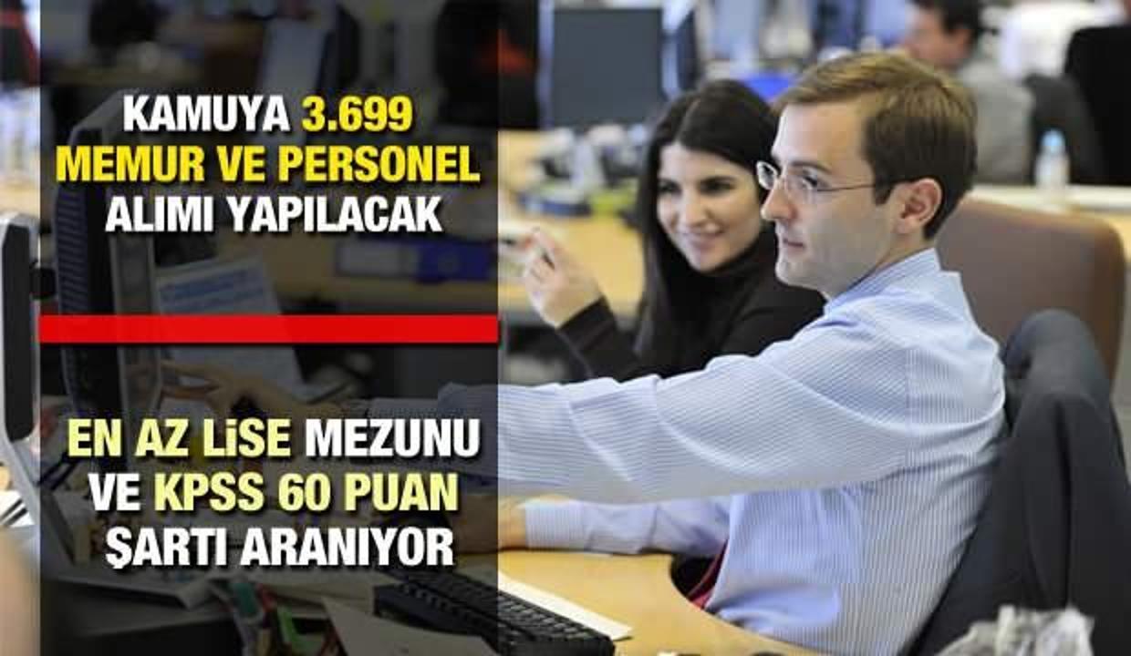 En Az Lise Mezunu Kamuya 60 KPSS Puan ile Personel ve Memur Alım İlanı! Kamu 2021 İlanları