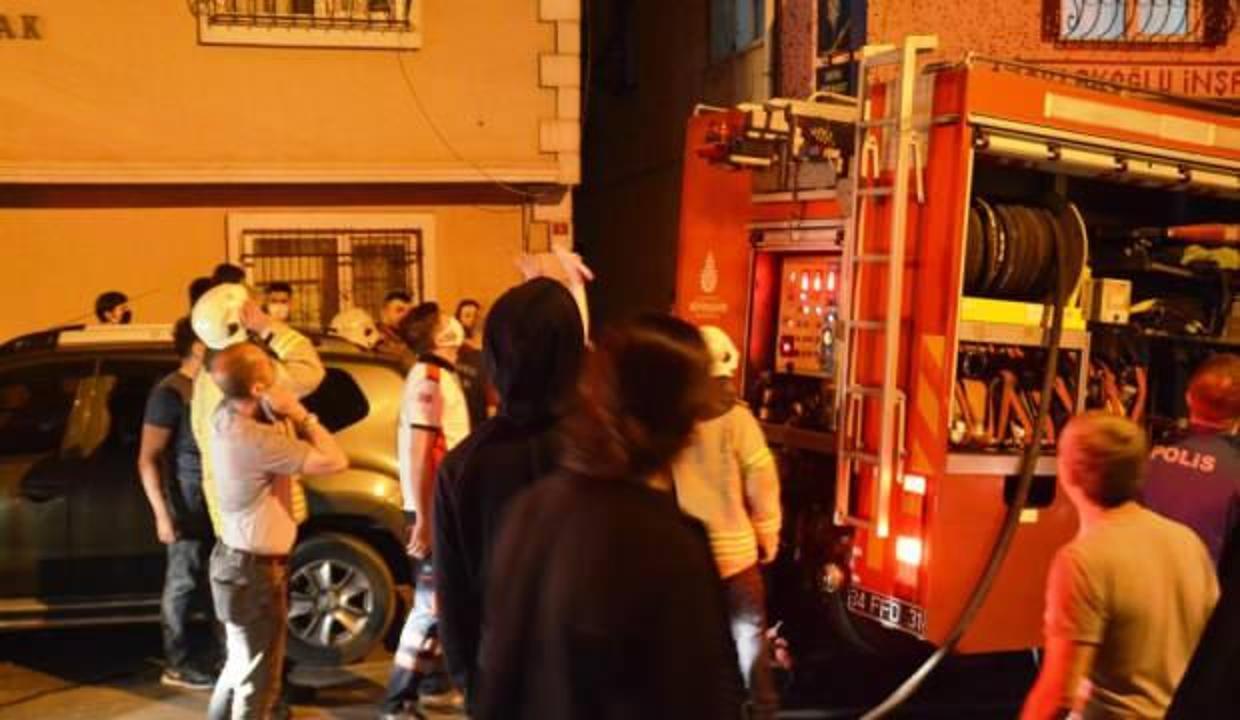 Şişli’de 8 katlı apartmanda yangın paniği