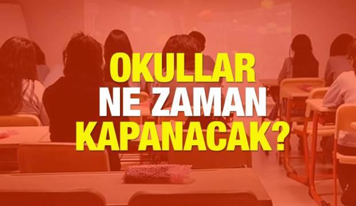 2021 Okullar ne zaman kapanacak? MEB ikinci dönem sonu için tarih verdi! Yaz tatili...