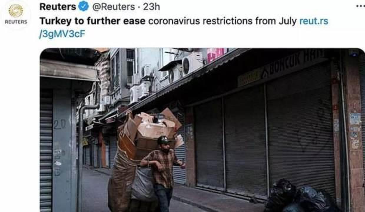 Reuters'ın Türkiye fotoğrafına tepki yağıyor!
