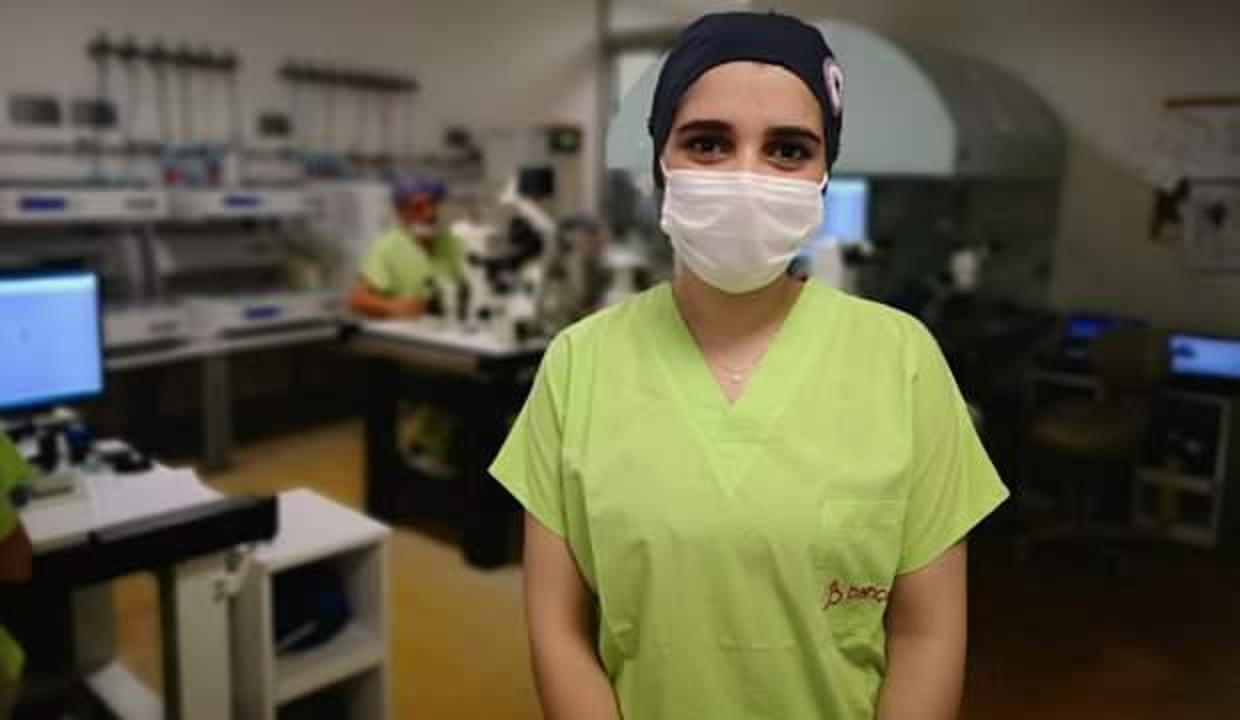 Tüp bebek olarak doğduğu yerde hemşire oldu
