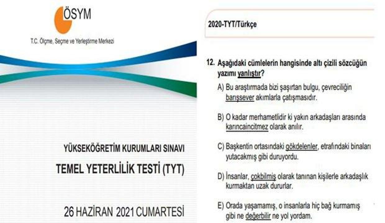 YKS soru ve cevapları 2021! TYT, AYT ve YDT cevap anahtarı ÖSYM tarafından açıklandı mı?