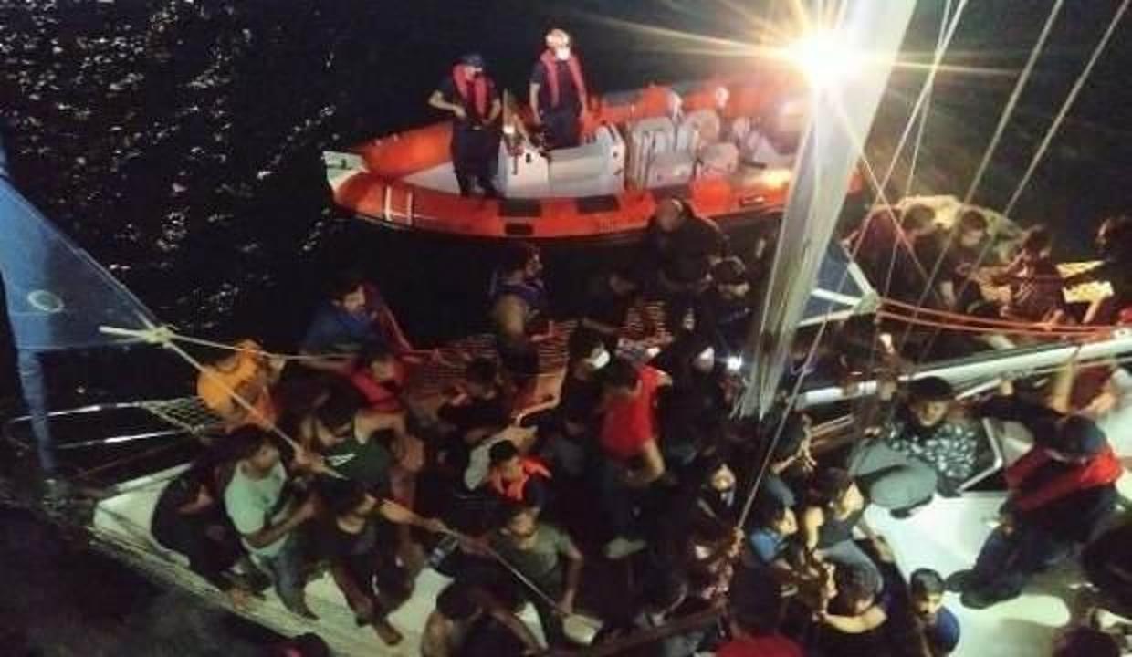 Çanakkale’de 59 kaçak göçmen yakalandı