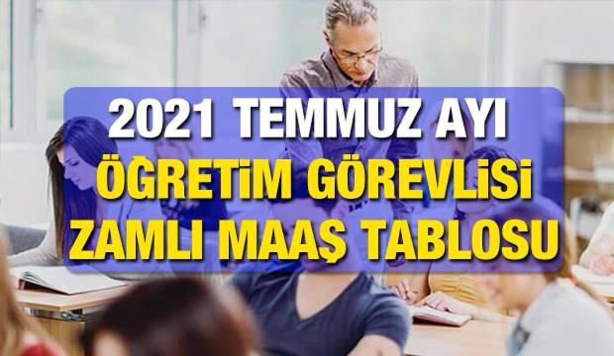 Öğretim Görevlisi ve Akademik Kadro Temmuz 2021 zamlı maaş tablosu: Zamlı maaşlar ne kadar oldu?