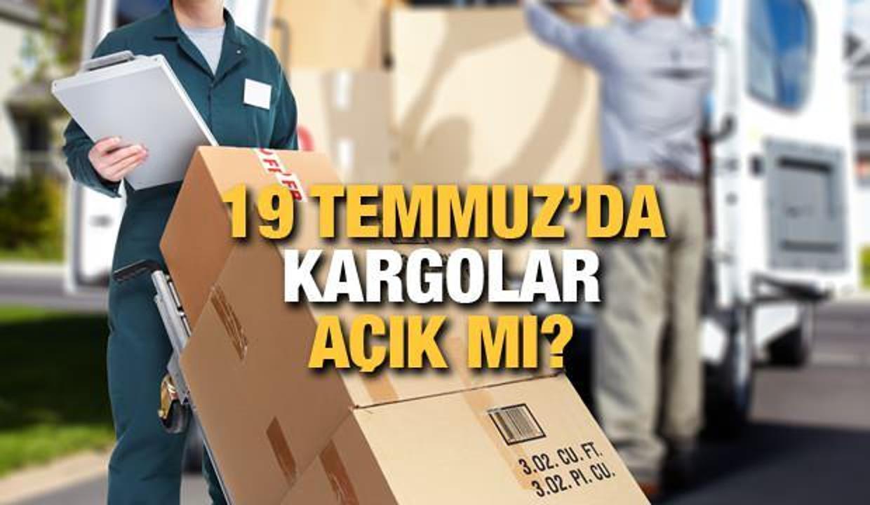 19 Temmuz'da kargolar çalışıyor mu? İşte MNG, Aras, Yurtiçi ve Sürat kargo çalışma saatleri!