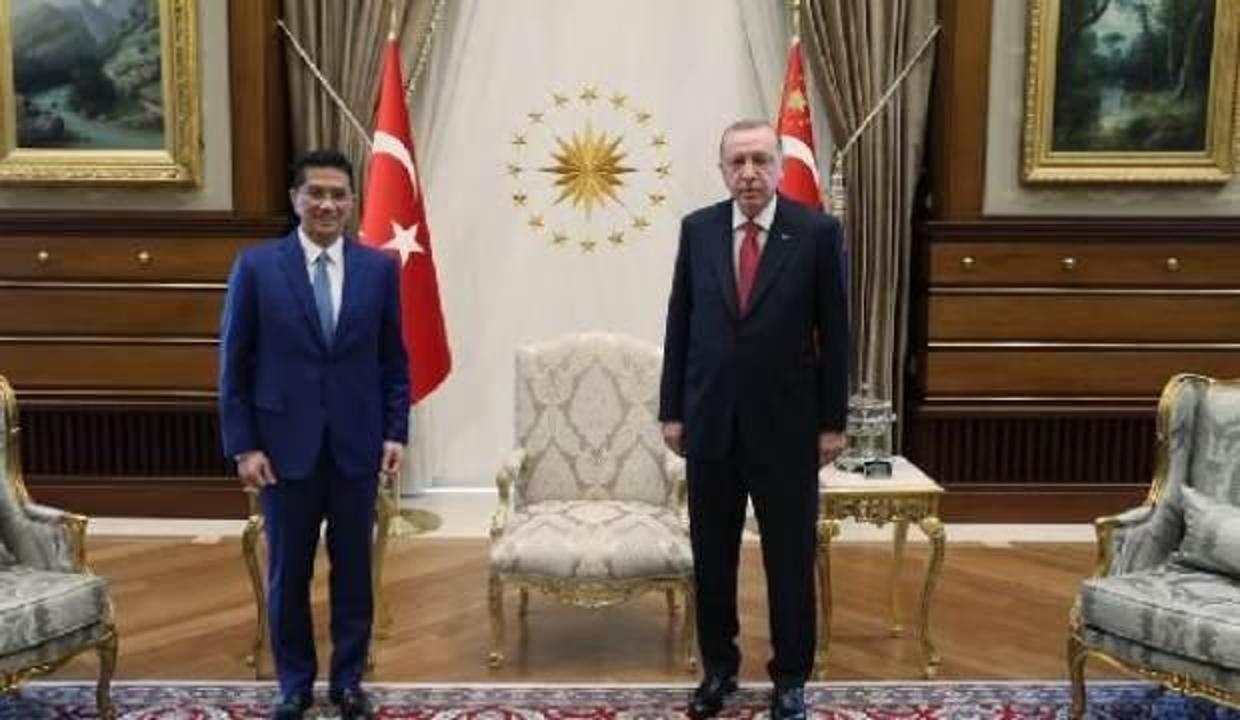 Cumhurbaşkanı Erdoğan, Malezyalı bakanı kabul etti