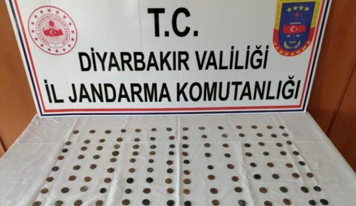 Diyarbakır’da 143 adet sikke ele geçirildi