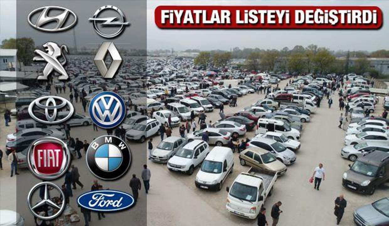 Türkiye'de en hızlı satılan 2. el araç modelleri: Peugeot Ford Hyundai Renault Fiat Opel liste değişti!