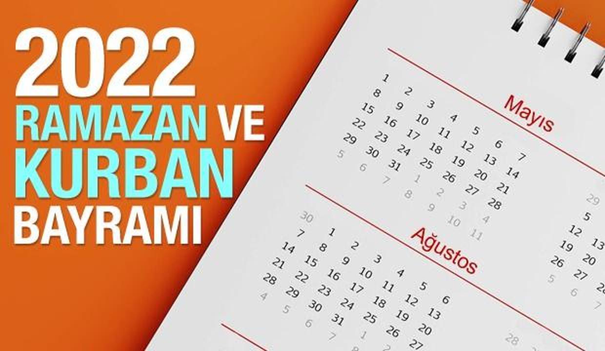 2022 Ramazan Bayramı ve Kurban Bayramı ne zaman? Diyanet Dini Günler Takvimi!