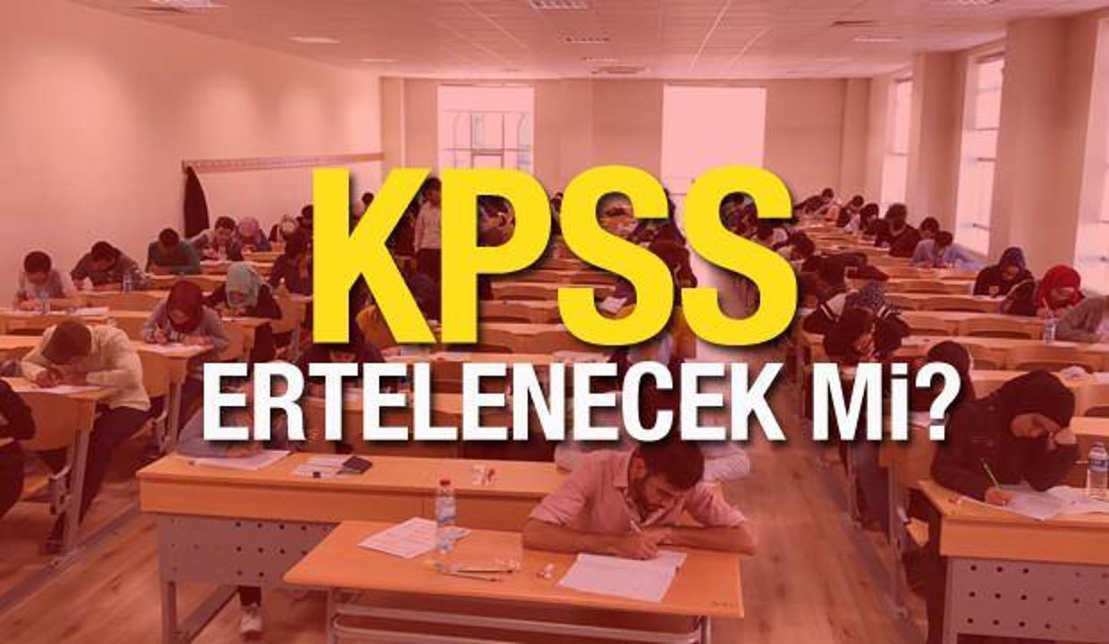 Bu hafta sonu yapılacak KPSS ertelenecek mi? 2021 KPSS lisans oturumları ne zaman yapılacak?
