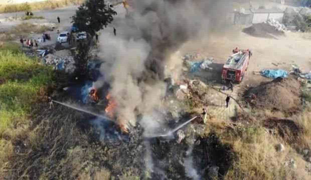 Büyükçekmece’de korkutan yangın