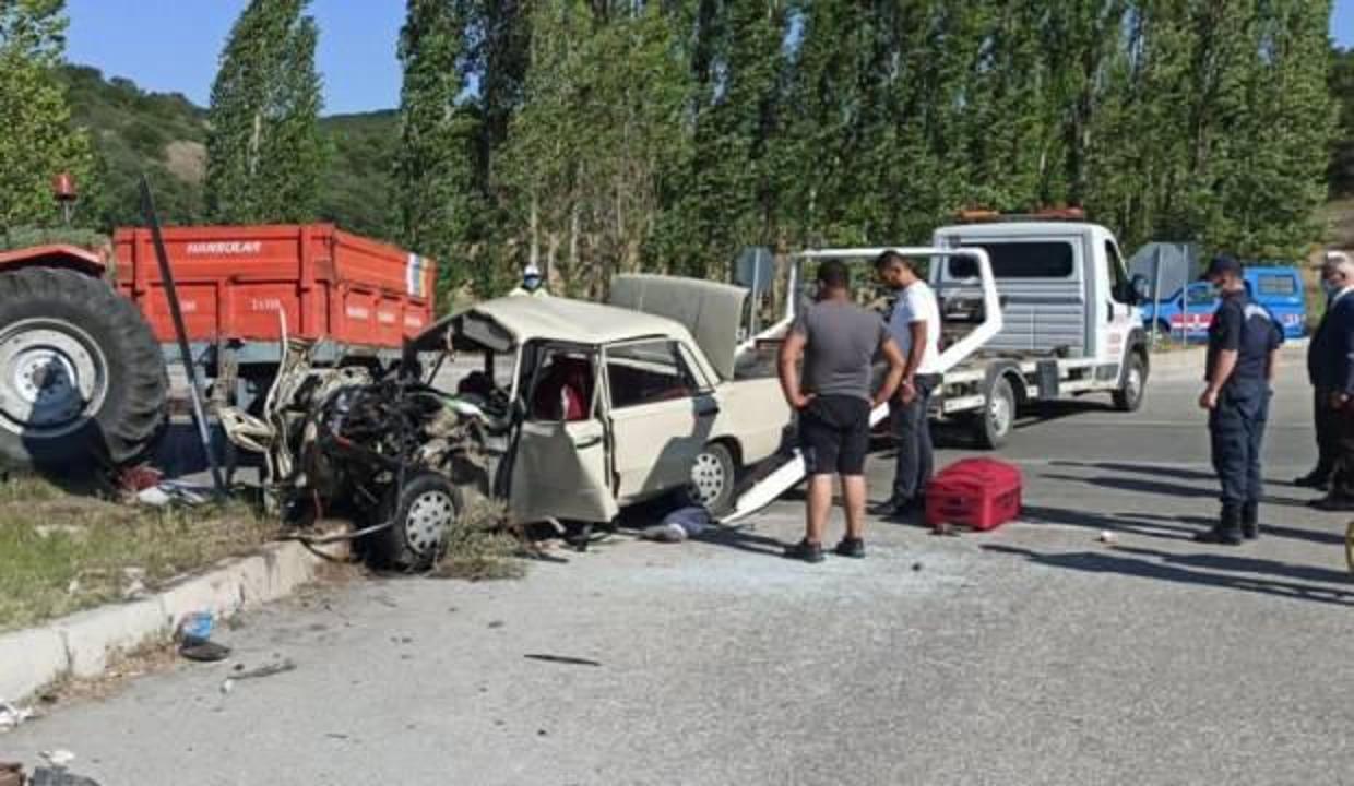Çorum'daki trafik kazası