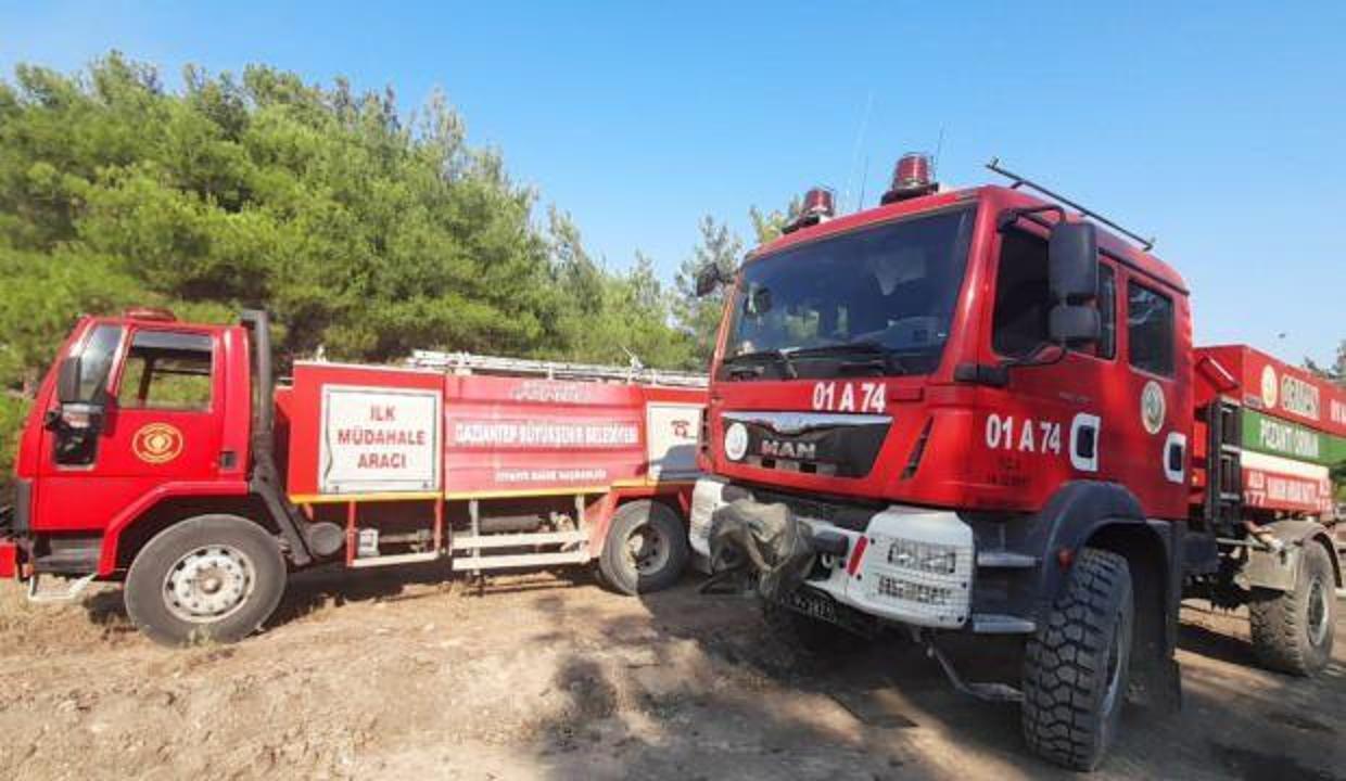 Gaziantep Büyükşehir Belediyesi'nden Adana ve Osmaniye'deki yangınla mücadeleye destek