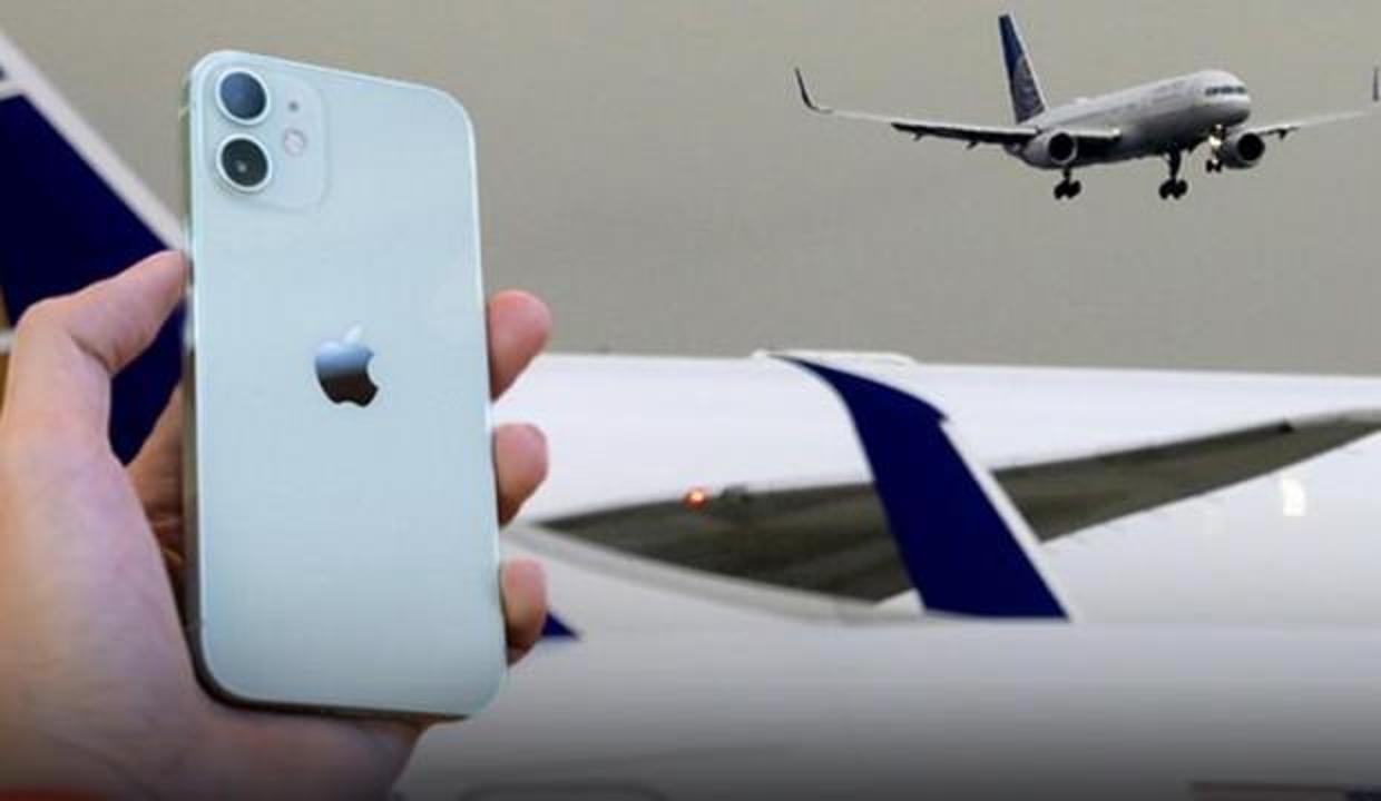 iPhone’dan gönderdiği fotoğraf uçakta ortalığı karıştırdı!