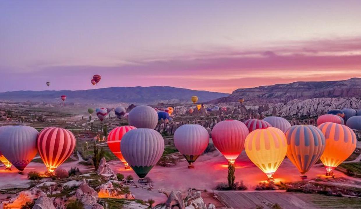 Kapadokya’da balon turları iptal edildi