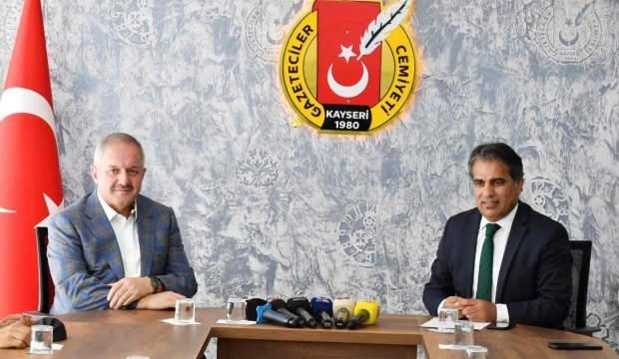 Kayseri OSB Başkanı Nursaçan, Gazeteciler Cemiyeti’ni ziyaret etti
