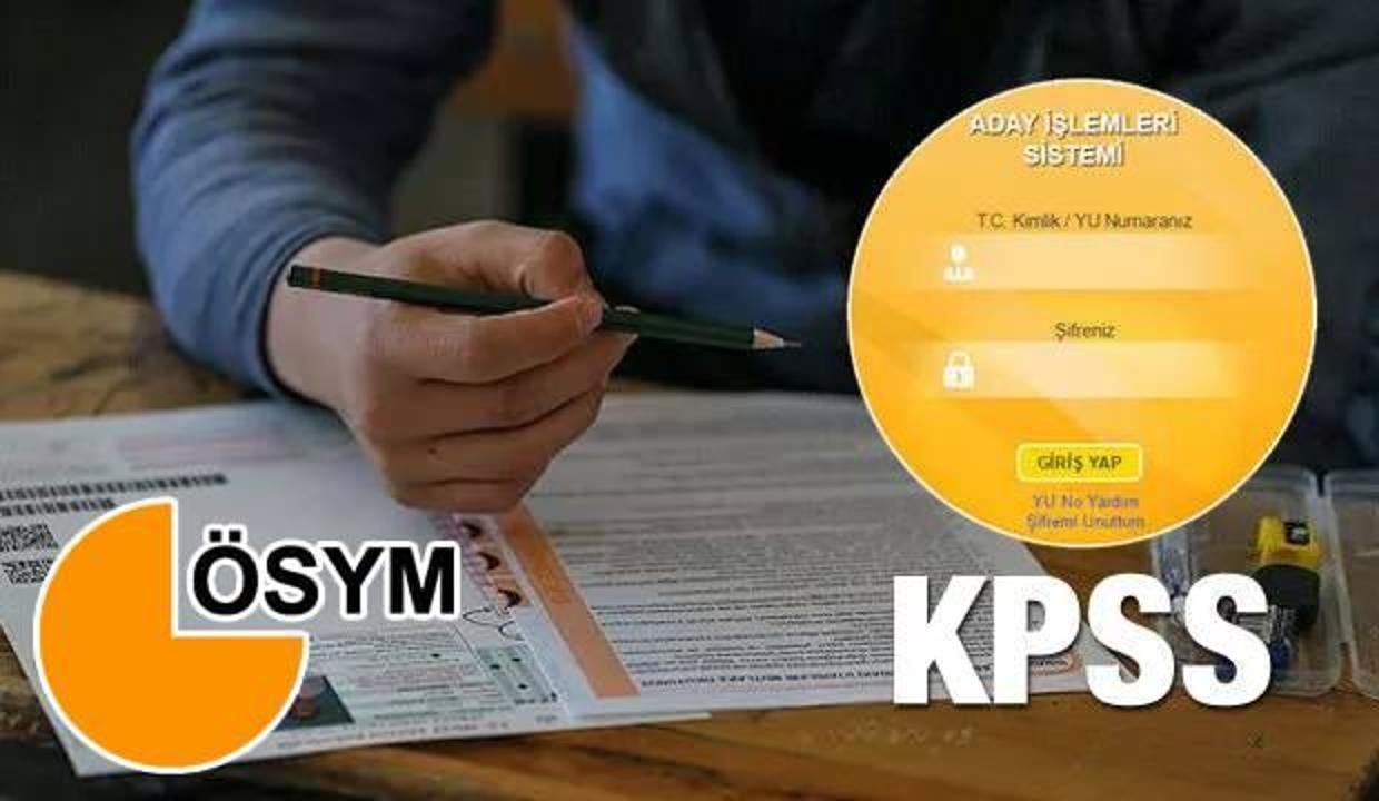 2021 KPSS sınav giriş belgesi sorgula! KPSS sınav yerleri nasıl çıkartılır?