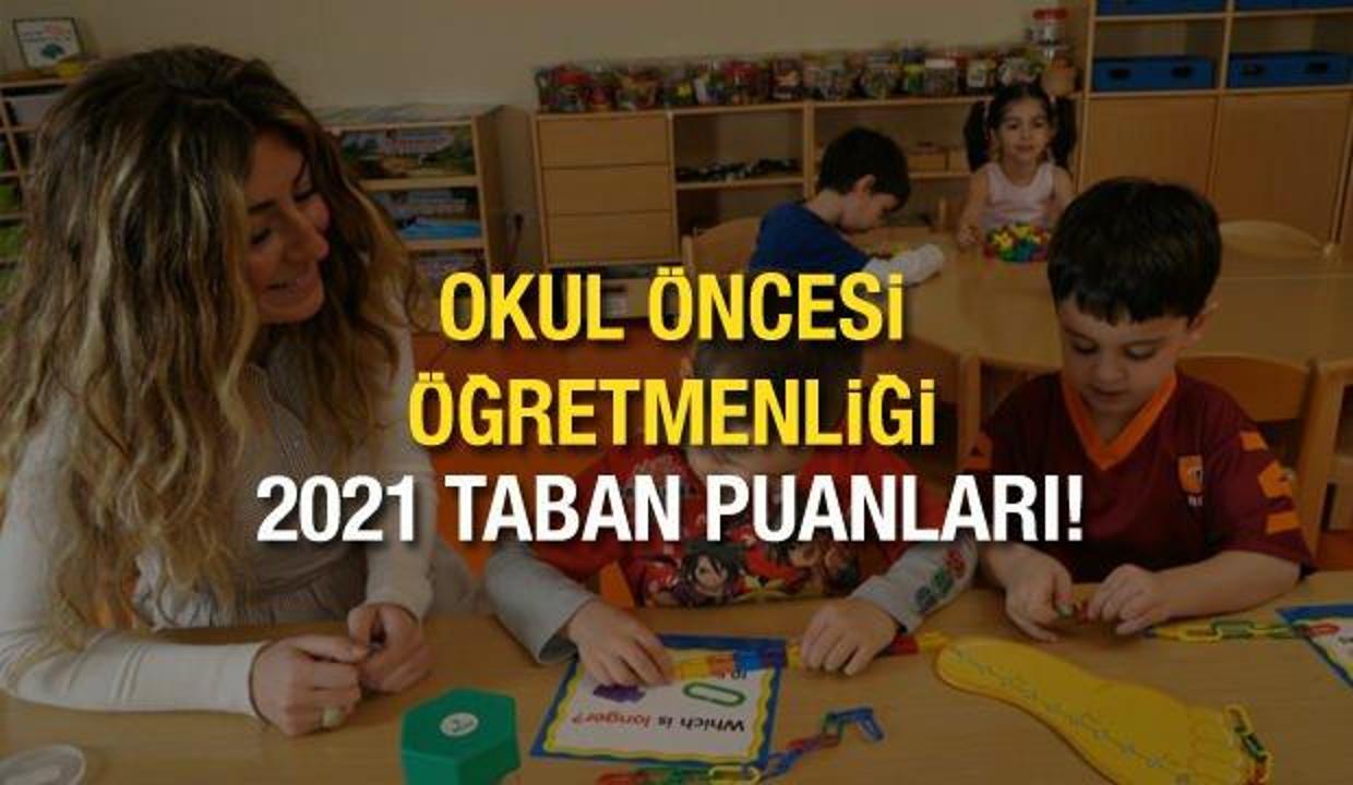 Okul Oncesi Ogretmenligi Taban Puanlari 2021 Basari Siralamalari Ve Kontenjanlar Egitim Haberleri