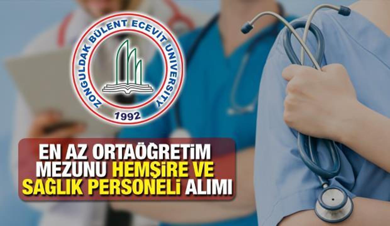 ZBEÜ en az ortaöğretim mezunu sağlık personeli alım ilanı! Sağlık personeli başvuru ekranı