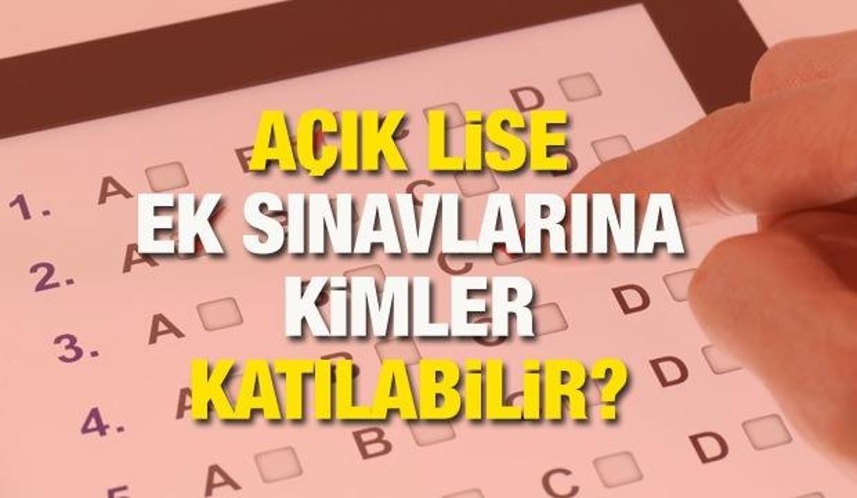 AÖL kayıt yenileme başlıyor! AÖL 2021 ek sınavlar ne zaman yapılacak? Kimler katılabilecek?