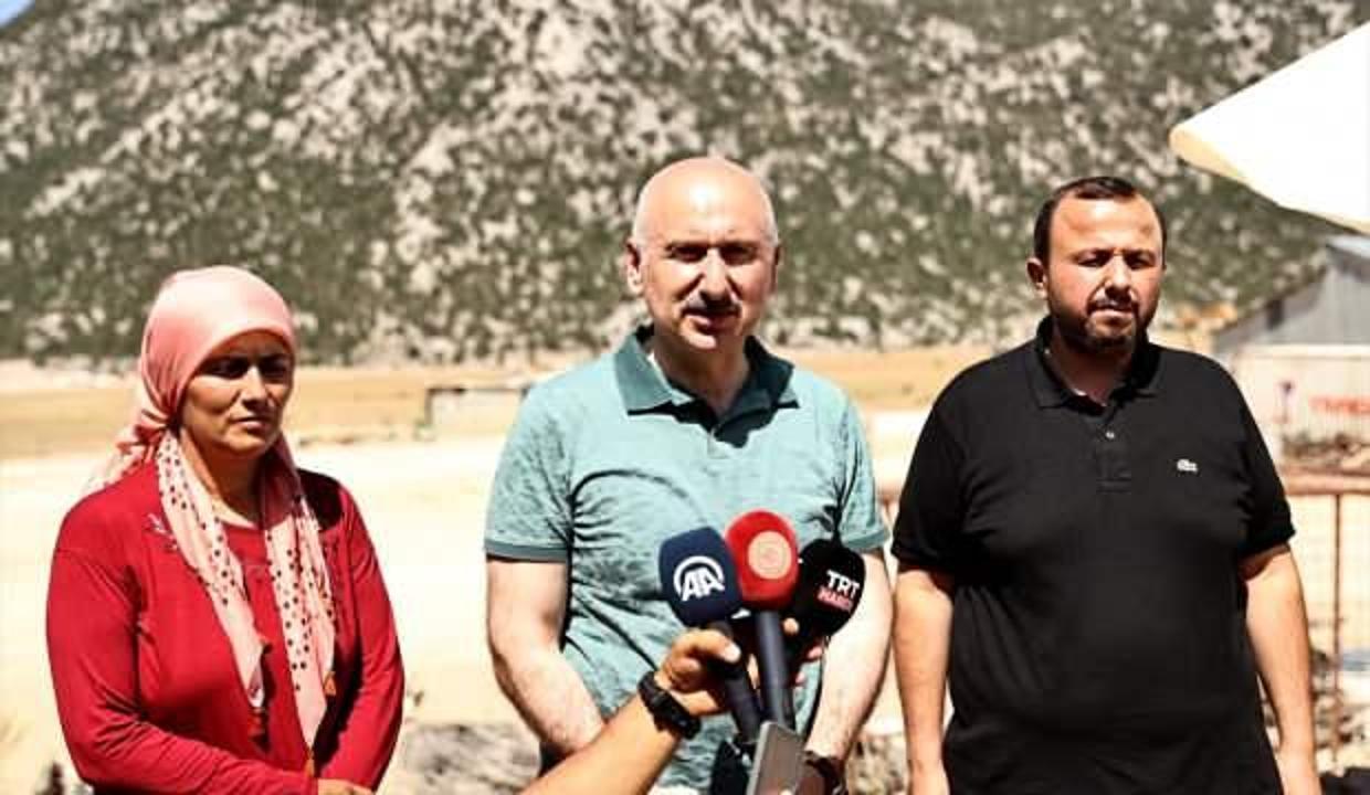 Bakan Karaismailoğlu: Bu yangın çok farklı, su bile çözüm olmuyor