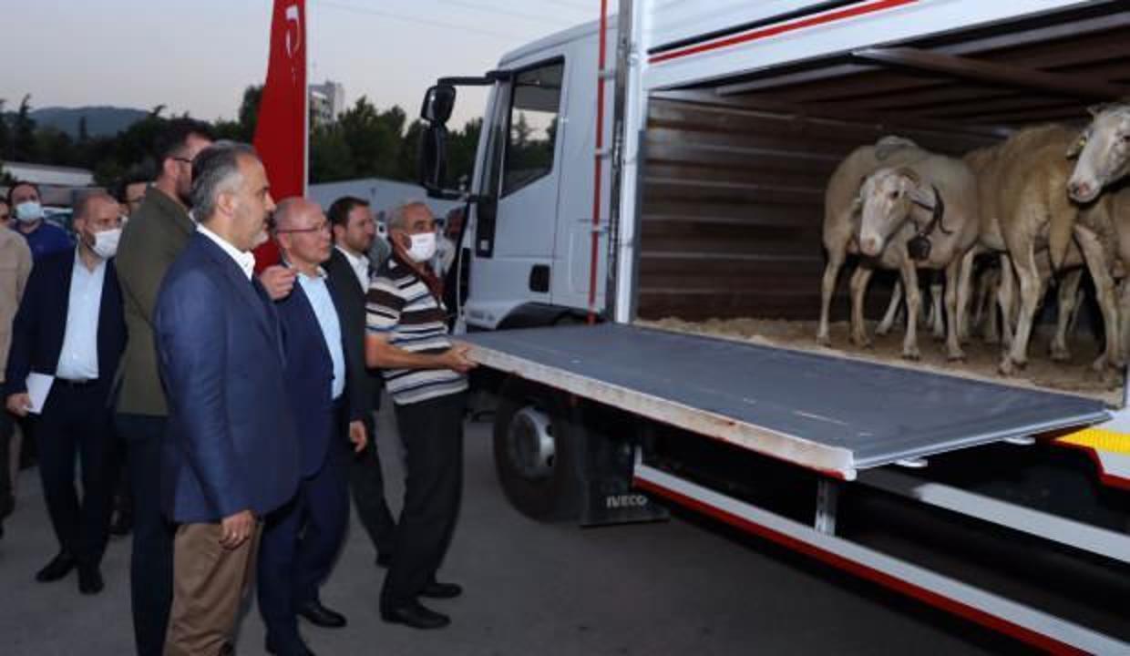 Bursa'dan 6 TIR yardım malzemesi yangın bölgeleri için yola çıktı