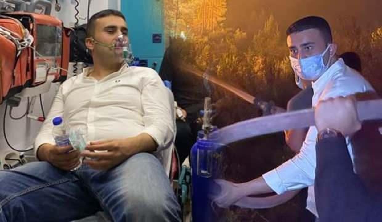 Czn Burak zehirlendi! Antalya'da yangın söndürme çalışmalarına katılmıştı...