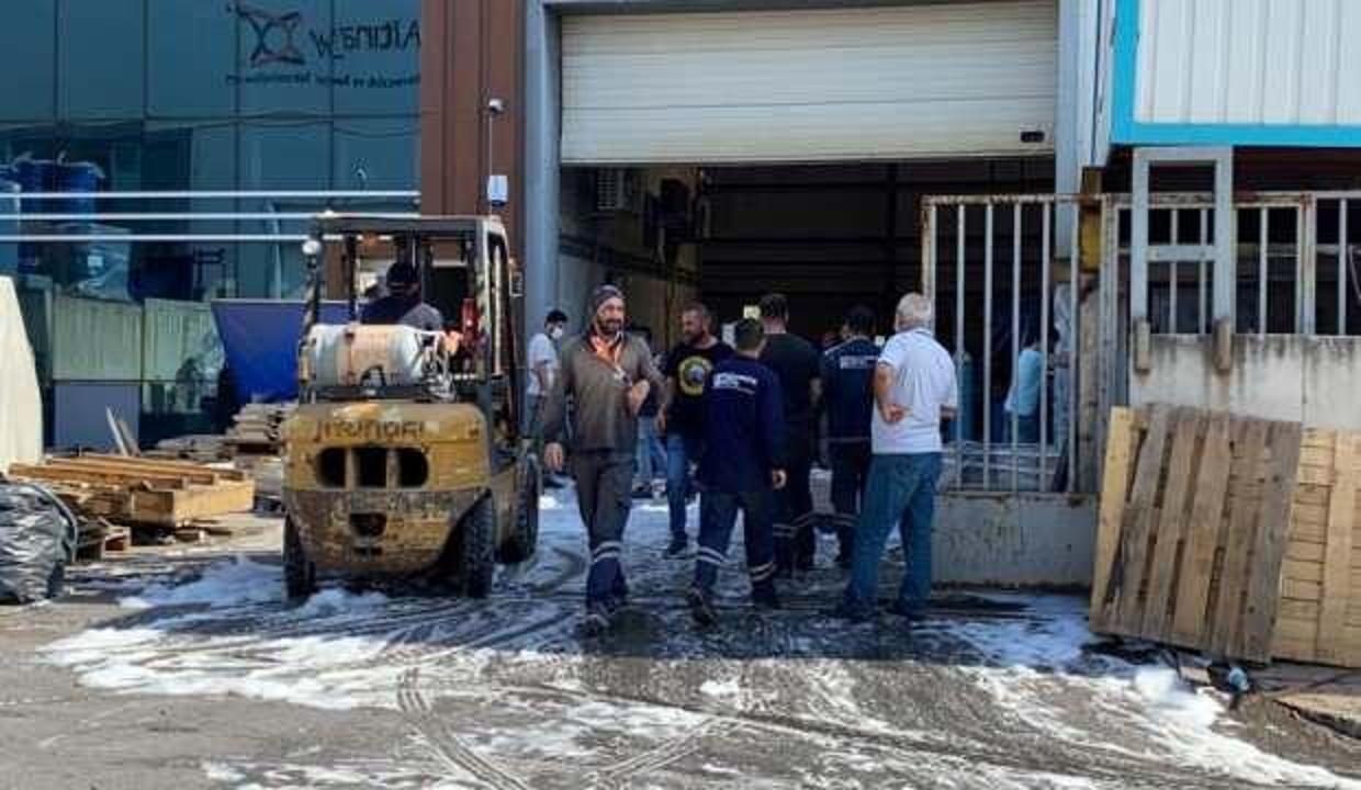 Fabrikadan LPG tüpünün patlamasıyla çıkan yangın korkuttu