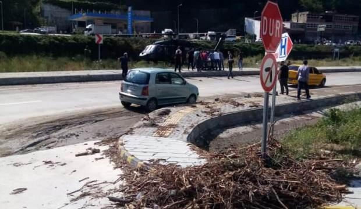 Askeri helikopter bu kez de sel bölgesindeki hamile kadın için havalandı