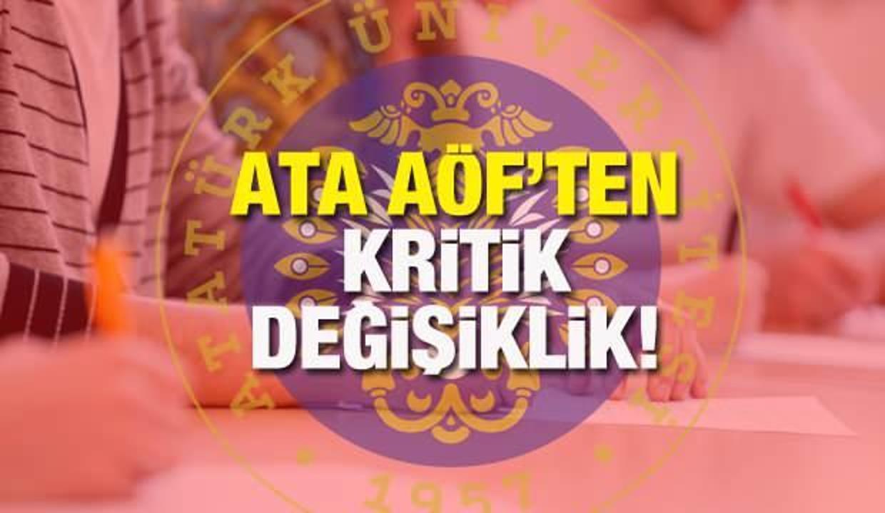 ATA AÖF sınavları internetten mi? Açıköğretim Fakültesinden beklenen açıklama geldi...
