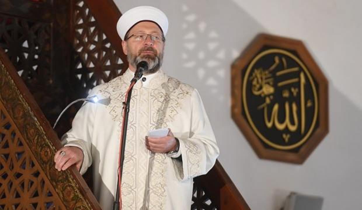 Diyanet İşleri Başkanı Erbaş'tan afetlerle mücadeleye karşı birlik çağrısı