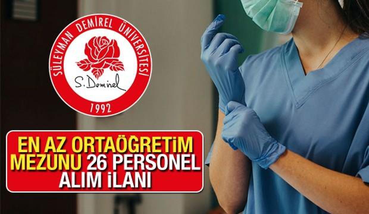 En az ortaöğretim mezunu Hemşire, Röntgen Teknisyeni, Laborant alımı! Başvuru içi bugün son