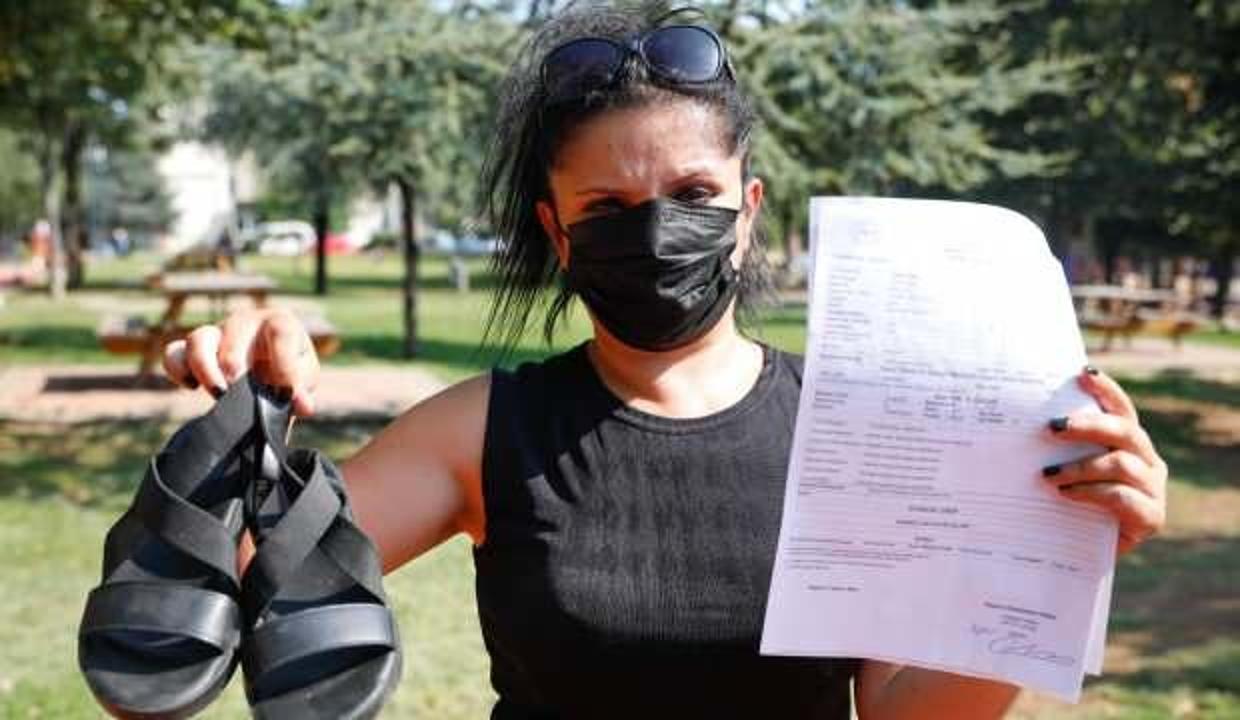 30 liraya aldığı ayakkabı sonrası ayaklarında yara oluşan kadının hayatı kabusa döndü!