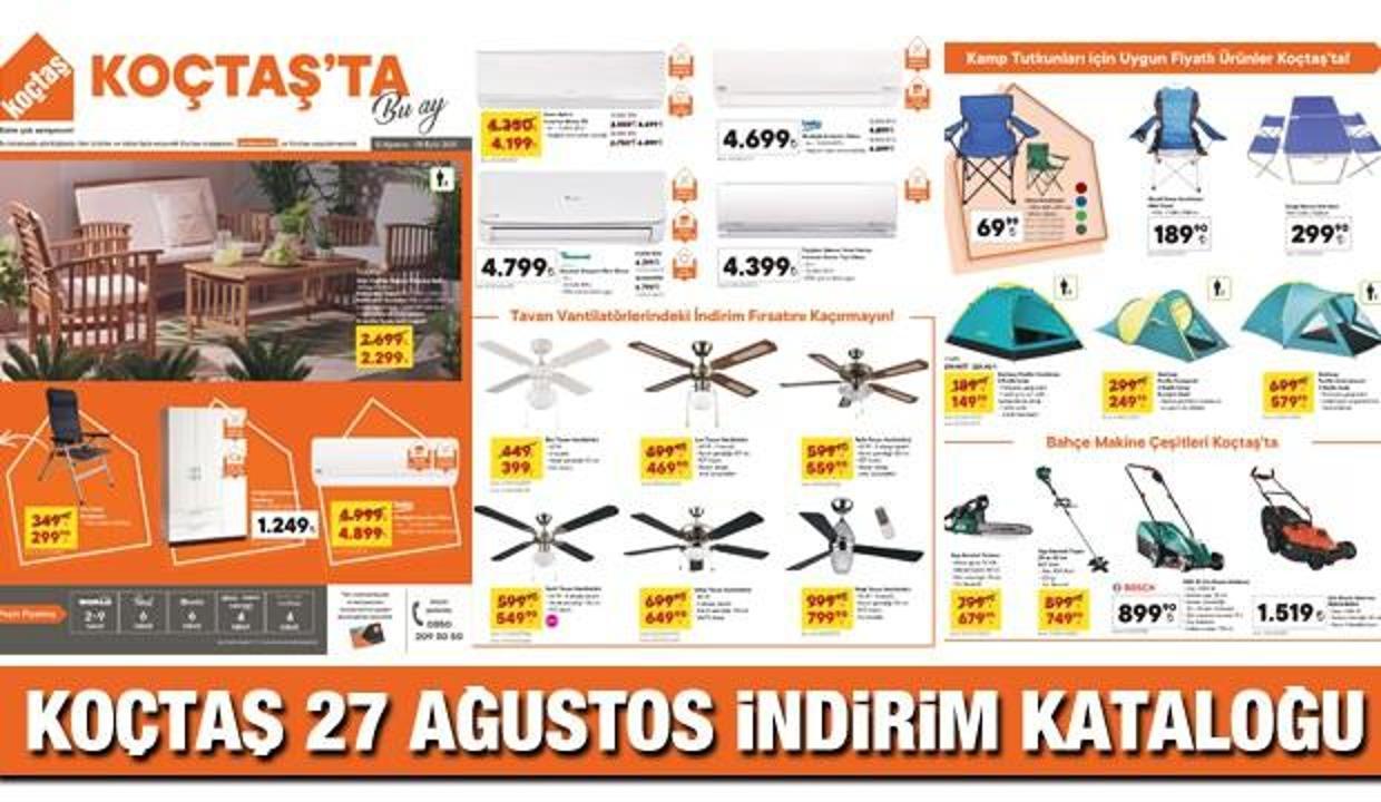 Koçtaş 27 Ağustos 2021 İndirim Kataloğu! Kamp sandalyesi, Klima, Masa, Tavan Vantilatörü, Halıda... - Vimarsana News