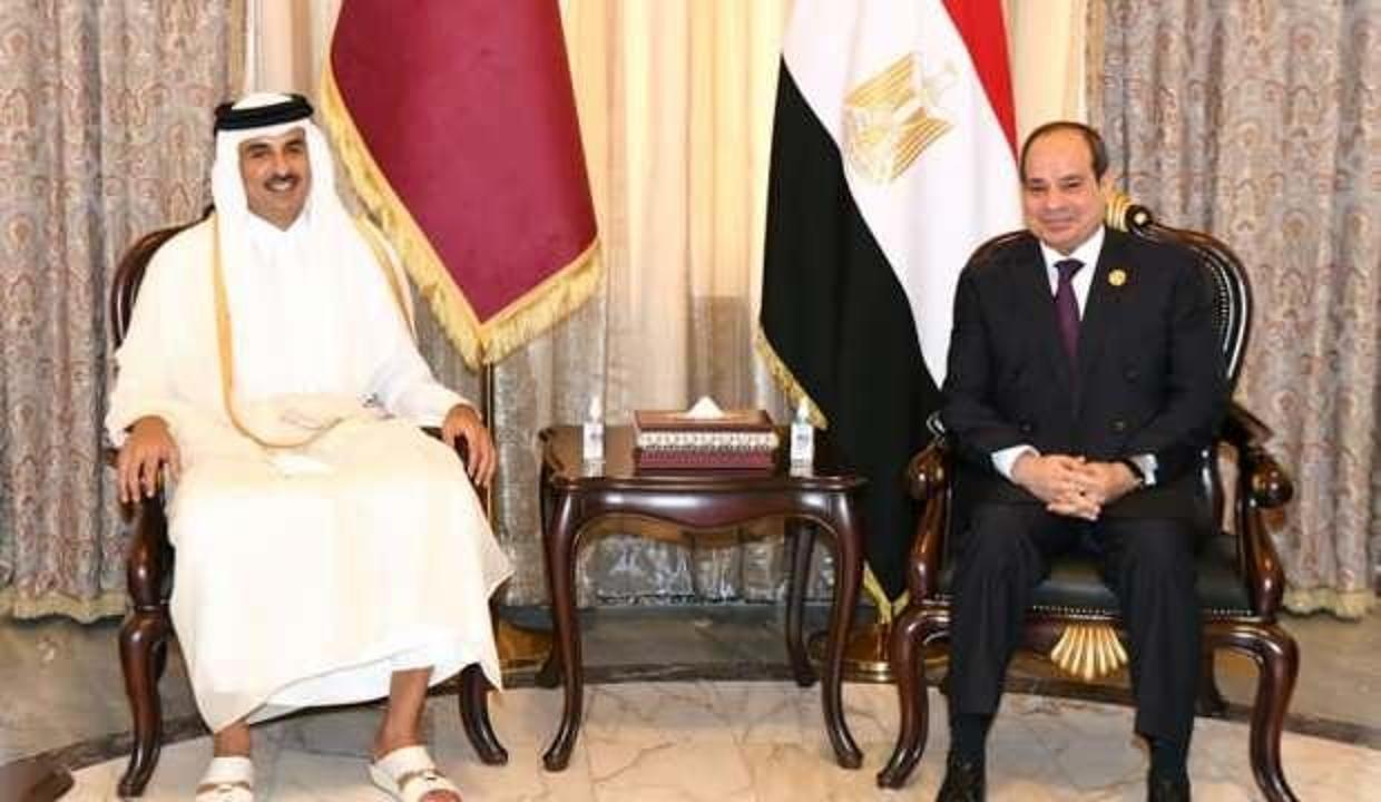 Mısır Cumhurbaşkanı Sisi ile Katar emiri 2017'den beri ilk kez bir arada - Vimarsana News