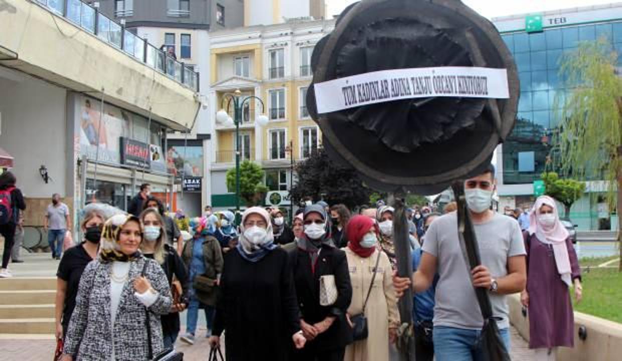 AK Parti kadın kollarından CHP'li başkana siyah çelenkli tepki