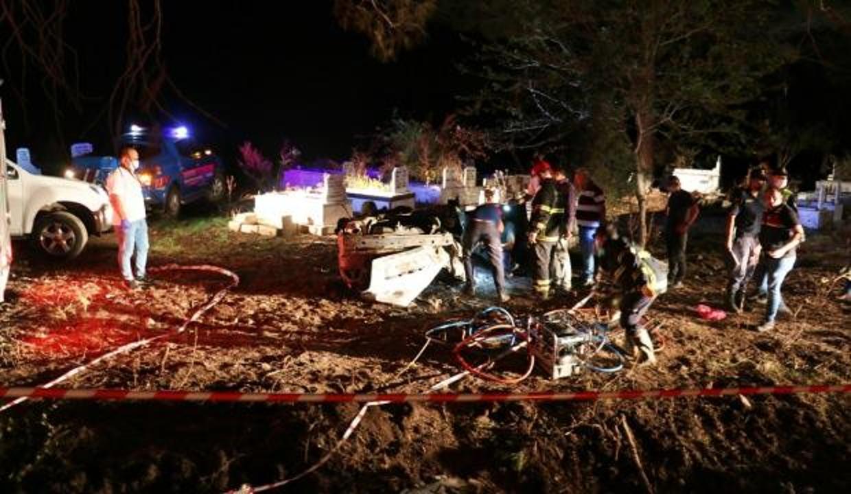 Takla atarak alev alan otomobilin sürücüsü yanarak can verdi