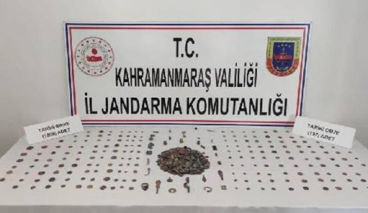 Kahramanmaraş'ta 1143 parça tarihi eser ele geçirildi