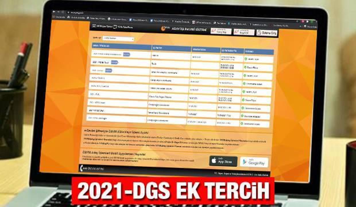 DGS ek tercih ne zaman? 2021 ÖSYM Ön lisans bölümlerinden lisansa geçiş yapacaklar için...